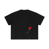 Words to Live By DWUL Black Cotton Boxy Tee