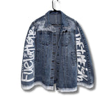 The Do What u Fear Poncho Jean Jacket