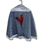 The Do What u Fear Poncho Jean Jacket