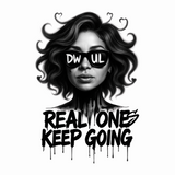 Real Ones Keep Going – Unisex White Loose Boxy Tee