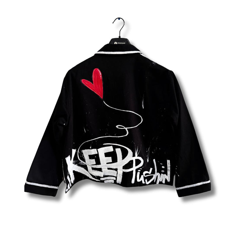 Dwul make ur Heart Fly Jean Jacket
