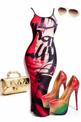 Miami After Dark Long Dress with Slits