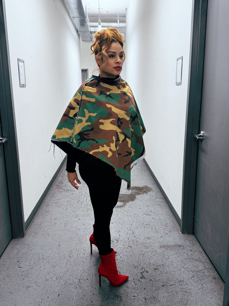 Camo or graffiti Poncho