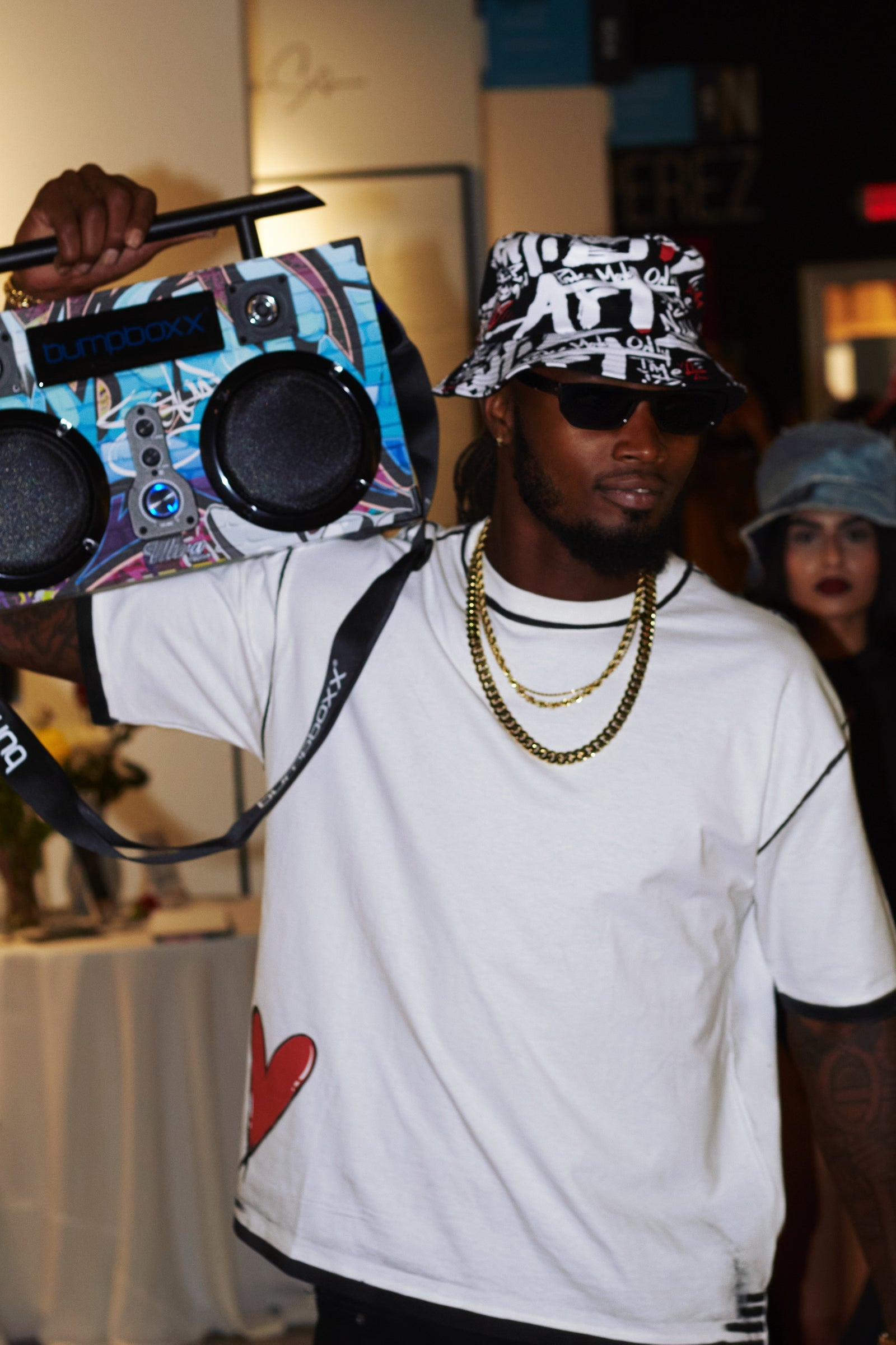 Power Graphic Black Bucket Hat – Visuals By Jess