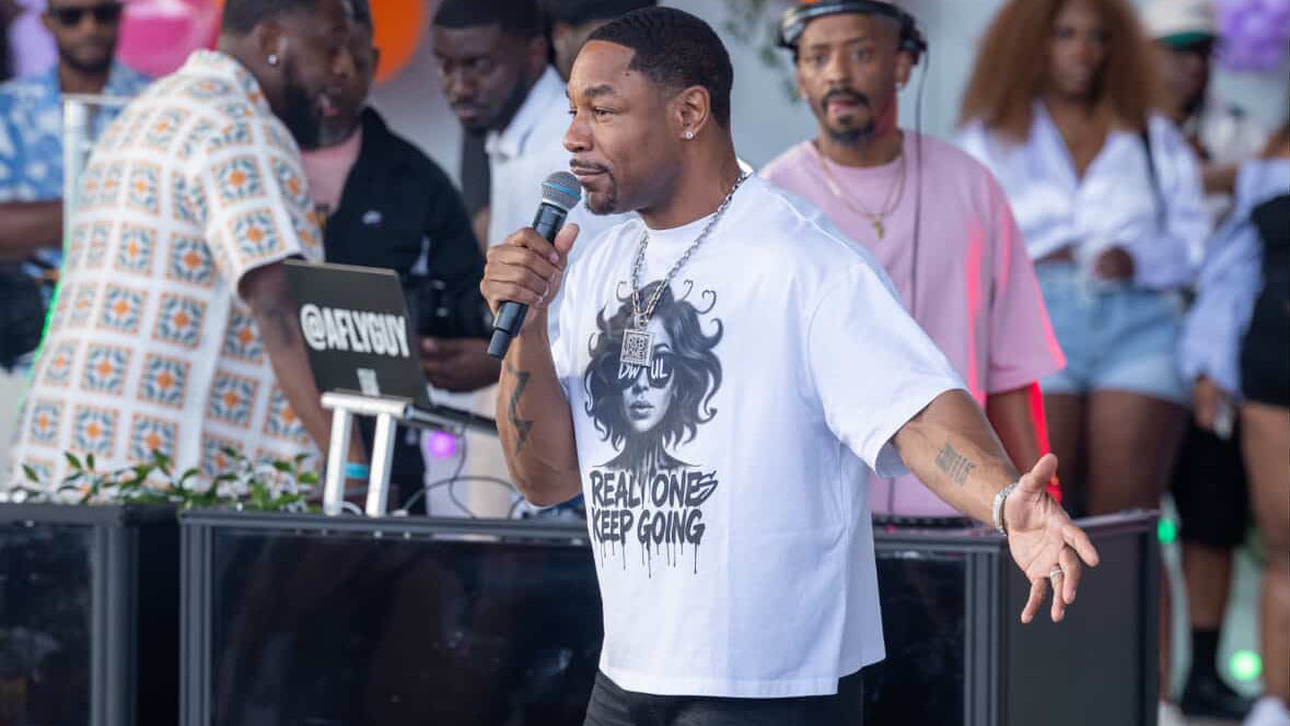 Tank performing live at festival wearing a real one tshirt 