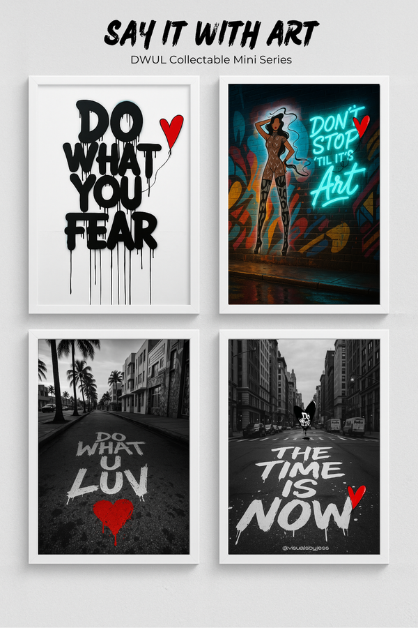 DO WHAT U LUV Streets of MIA – 8x12 Framed Art Print