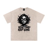 Real Ones Unisex Snow Washed Cotton T-Shirt