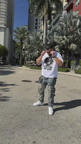 Real Ones Keep Going – Unisex White Loose Boxy Tee